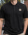Aquascutum Stretch Piquet Badge Polo Black