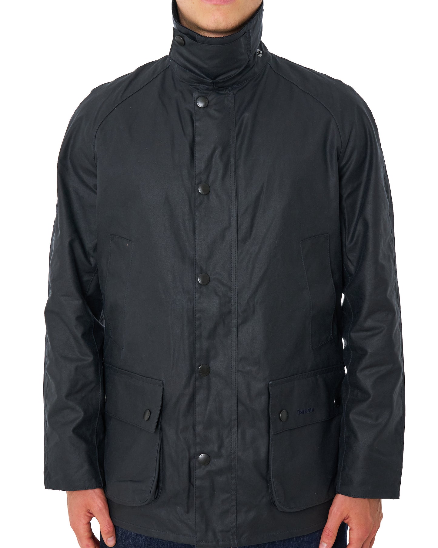 Barbour Ashby Wax Jacket Navy