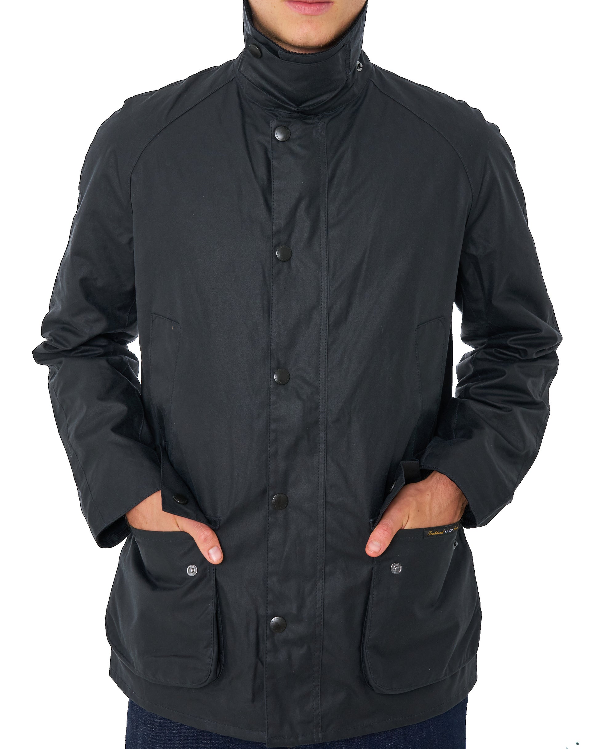 Barbour Ashby Wax Jacket Navy