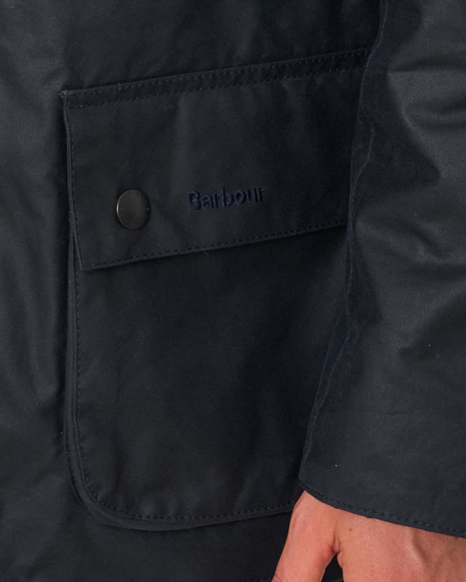Barbour Ashby Wax Jacket Navy