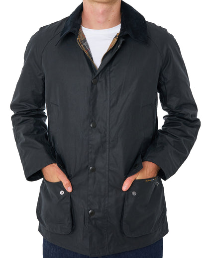 Barbour Ashby Wax Jacket Navy