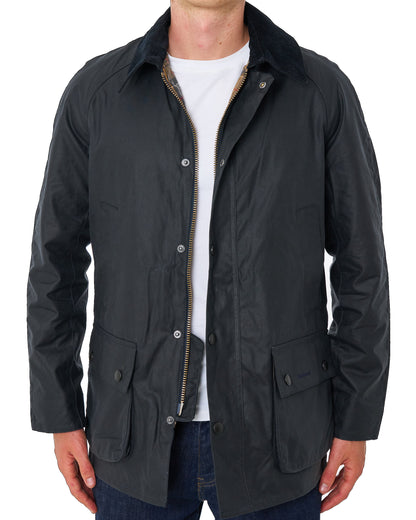 Barbour Ashby Wax Jacket Navy