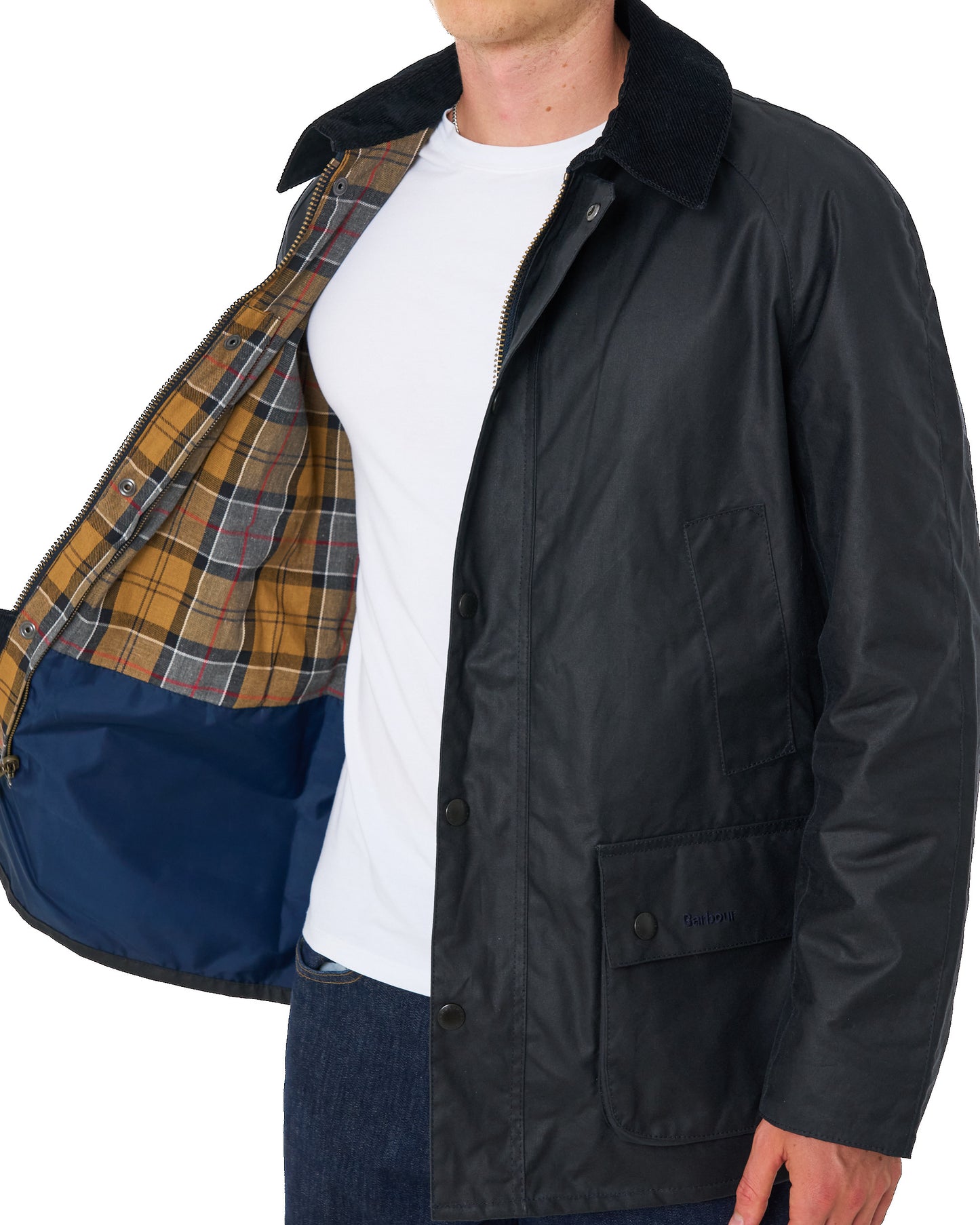 Barbour Ashby Wax Jacket Navy