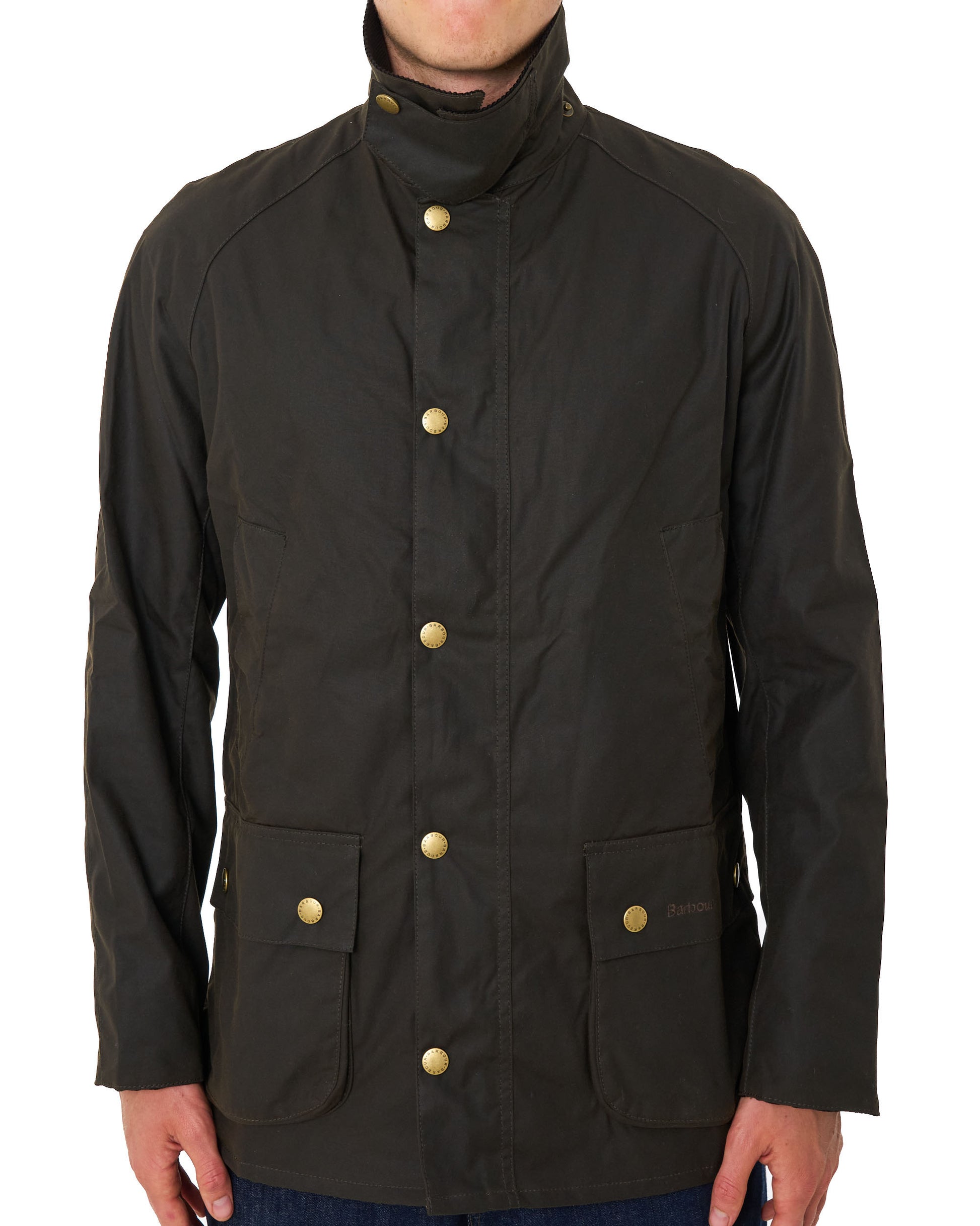 Barbour Ashby Wax Jacket Olive