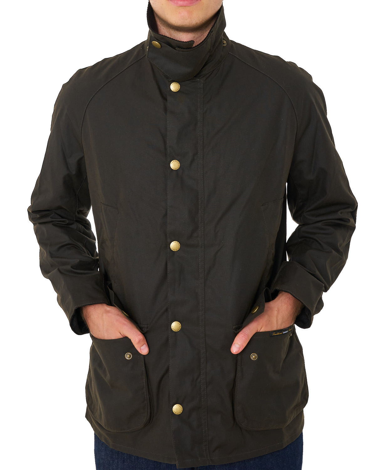 Barbour Ashby Wax Jacket Olive