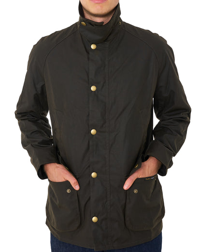 Barbour Ashby Wax Jacket Olive