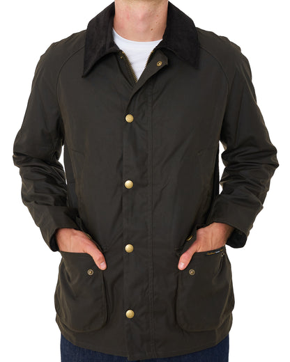 Barbour Ashby Wax Jacket Olive