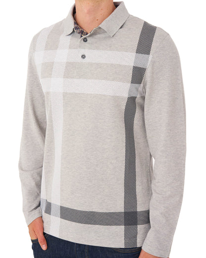 Barbour Blaine Long Sleeve Polo Grey Marl