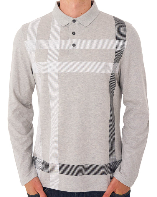 Barbour Barbour Blaine Long Sleeve Polo Grey Marl