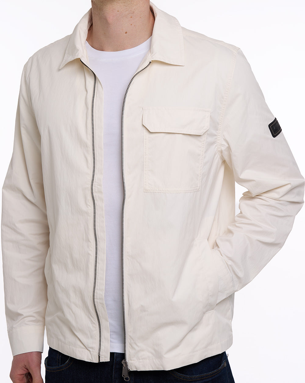 Barbour International Warren Overshirt Whisper White