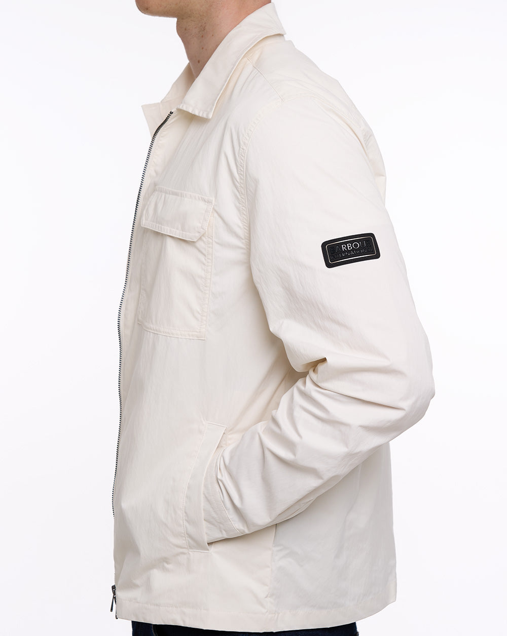 Barbour International Warren Overshirt Whisper White