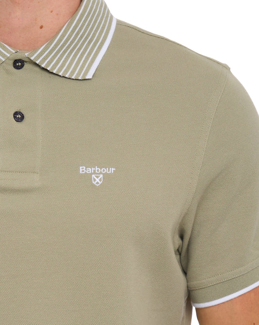 Barbour Barbour Denwick Polo Shirt Mineral Green