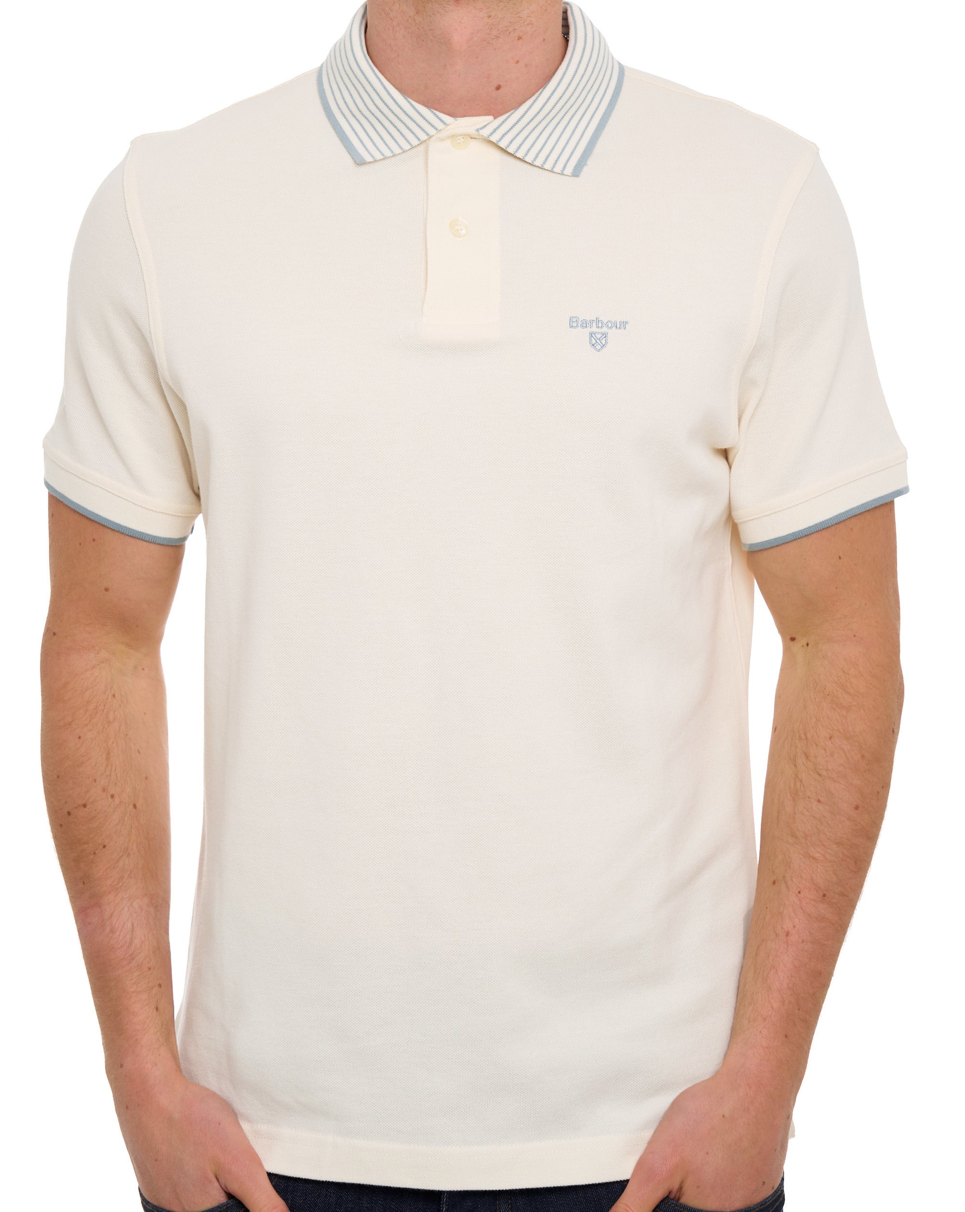 Barbour Denwick Polo Shirt Whisper White