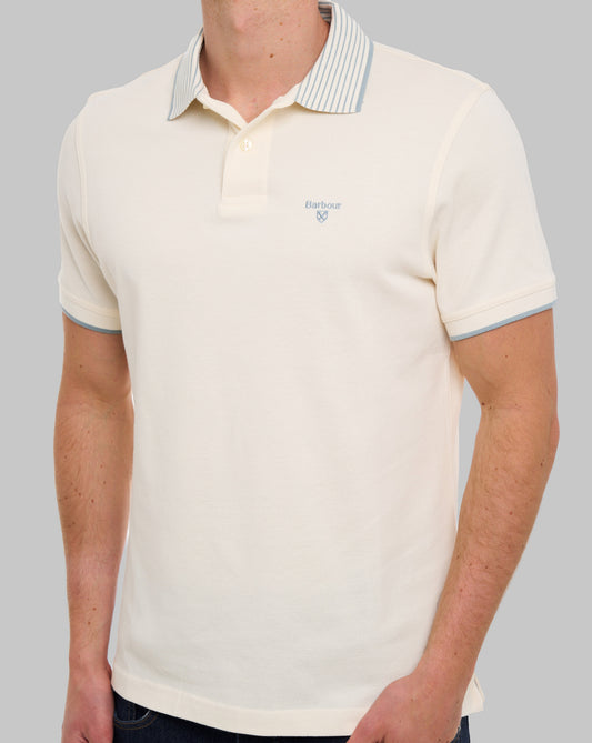 Barbour Barbour Denwick Polo Shirt Whisper White