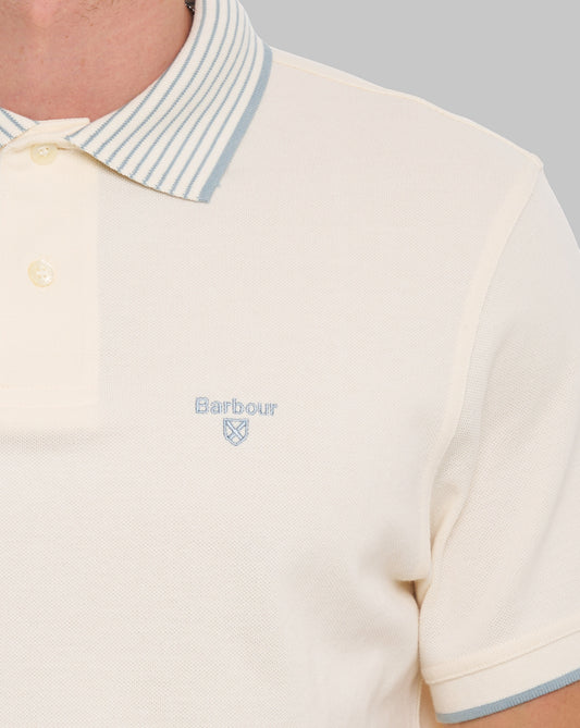 Barbour Barbour Denwick Polo Shirt Whisper White