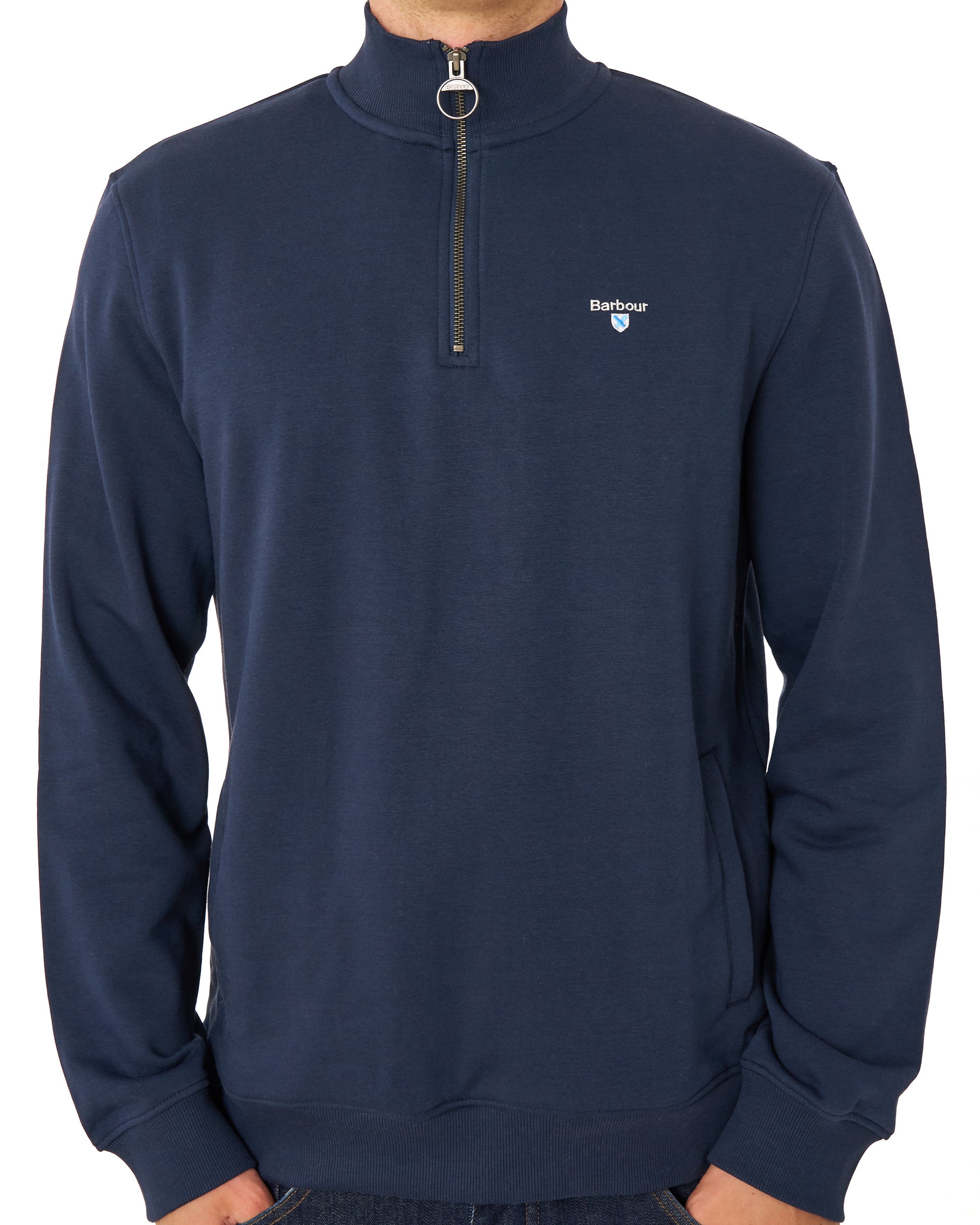Barbour Desmond Half Zip Sweat Navy