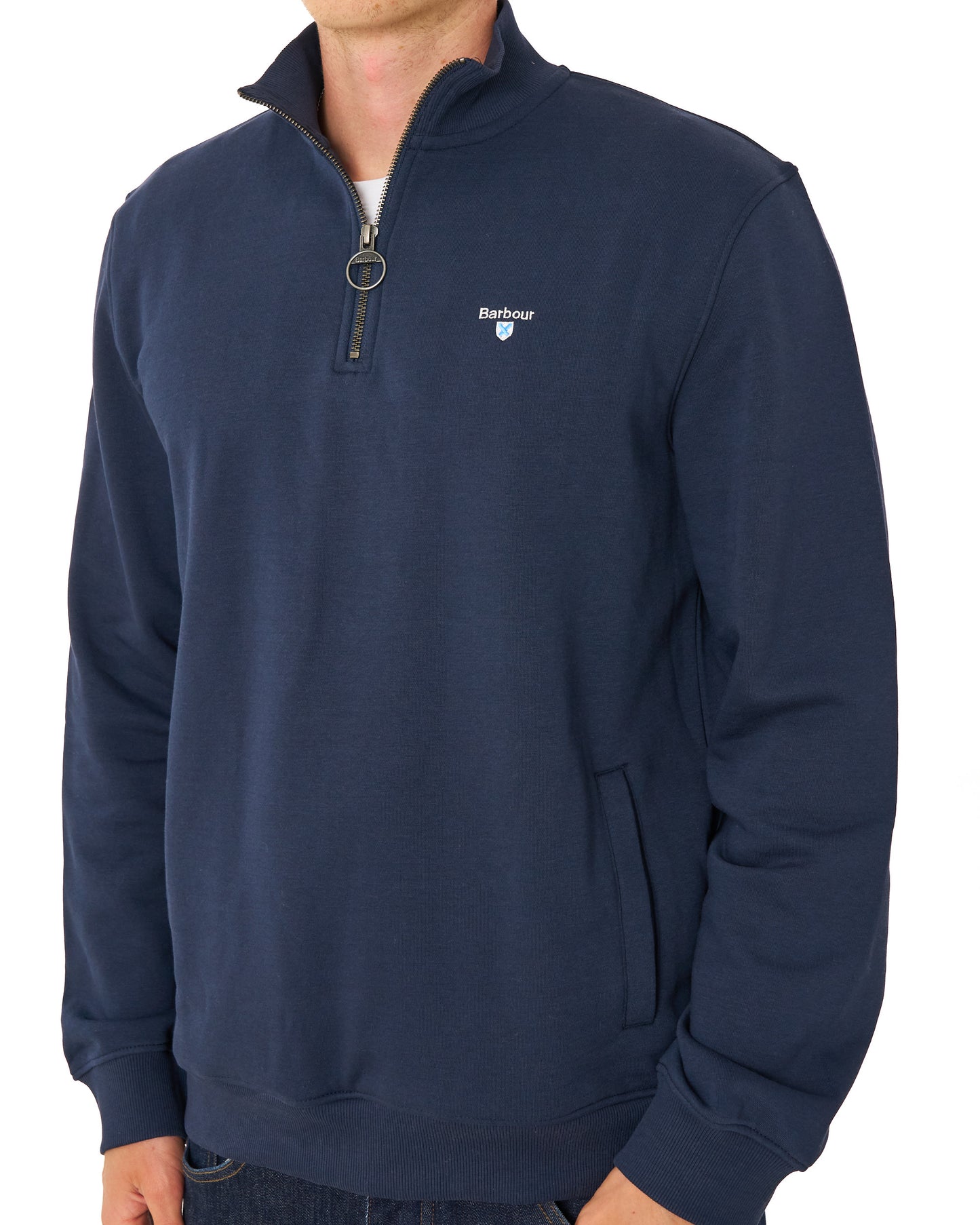 Barbour Desmond Half Zip Sweat Navy