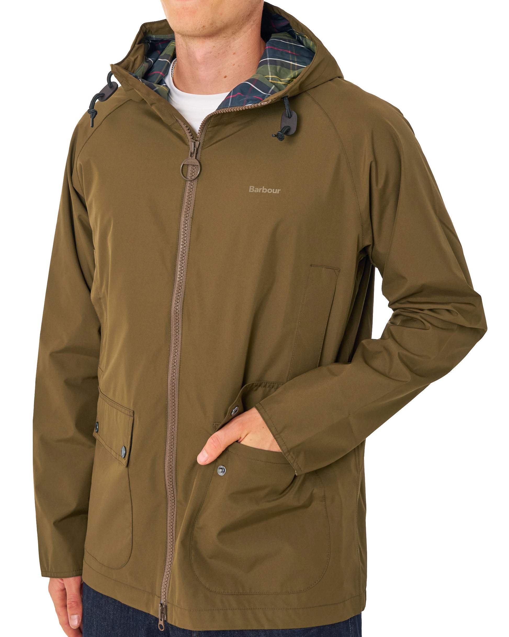 Barbour Domus Waterproof Jacket Dark Sand