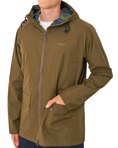 Barbour Domus Waterproof Jacket Dark Sand