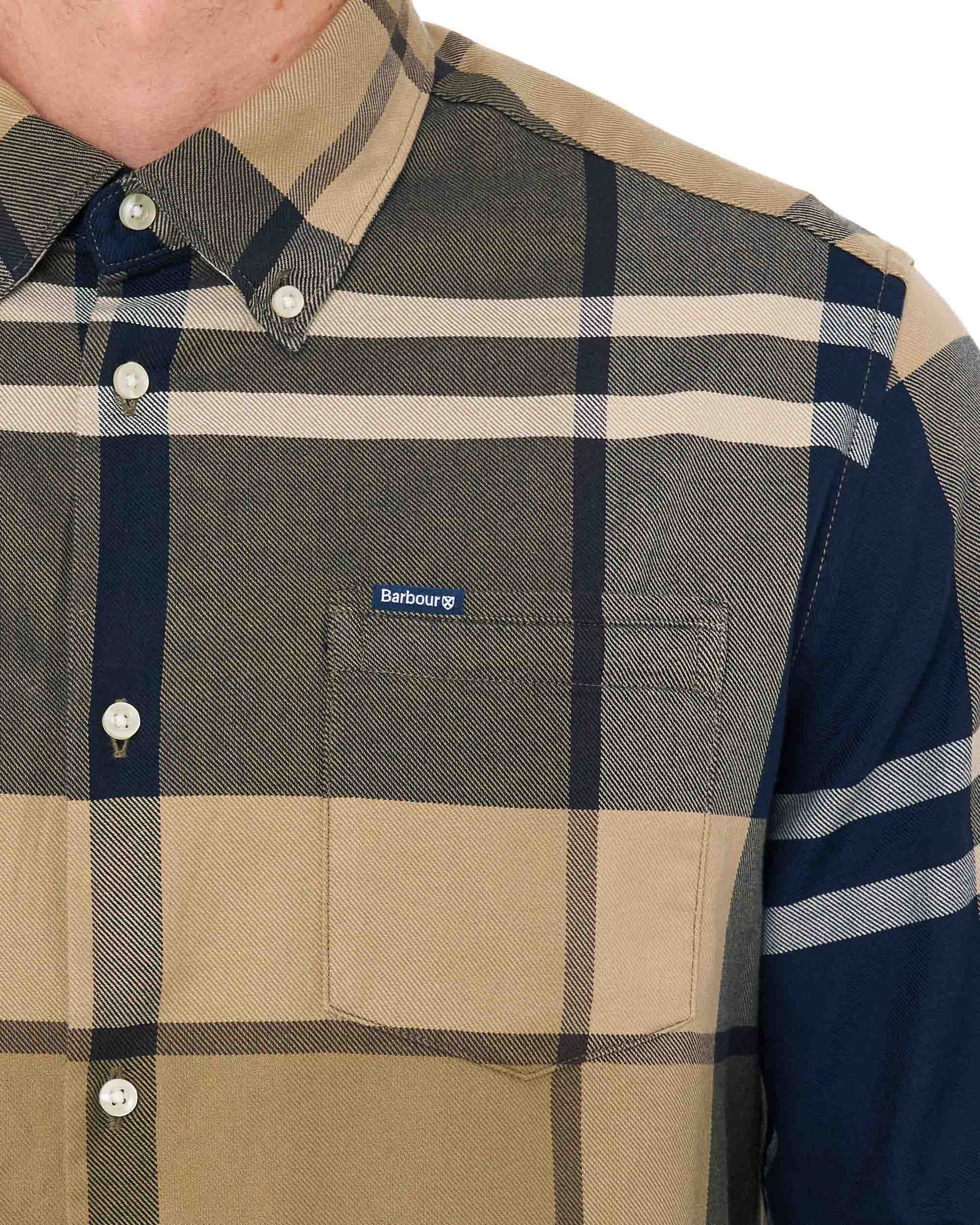 Barbour Dunoon Tailored Shirt Birchwood Dress Tartan