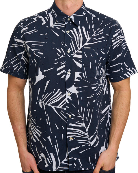 Barbour Edenwood Printed SS Shirt Navy