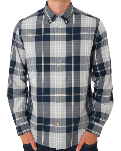 Barbour Edgar Checked Shirt Mineral Blue