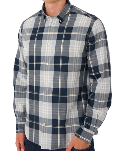 Barbour Edgar Checked Shirt Mineral Blue