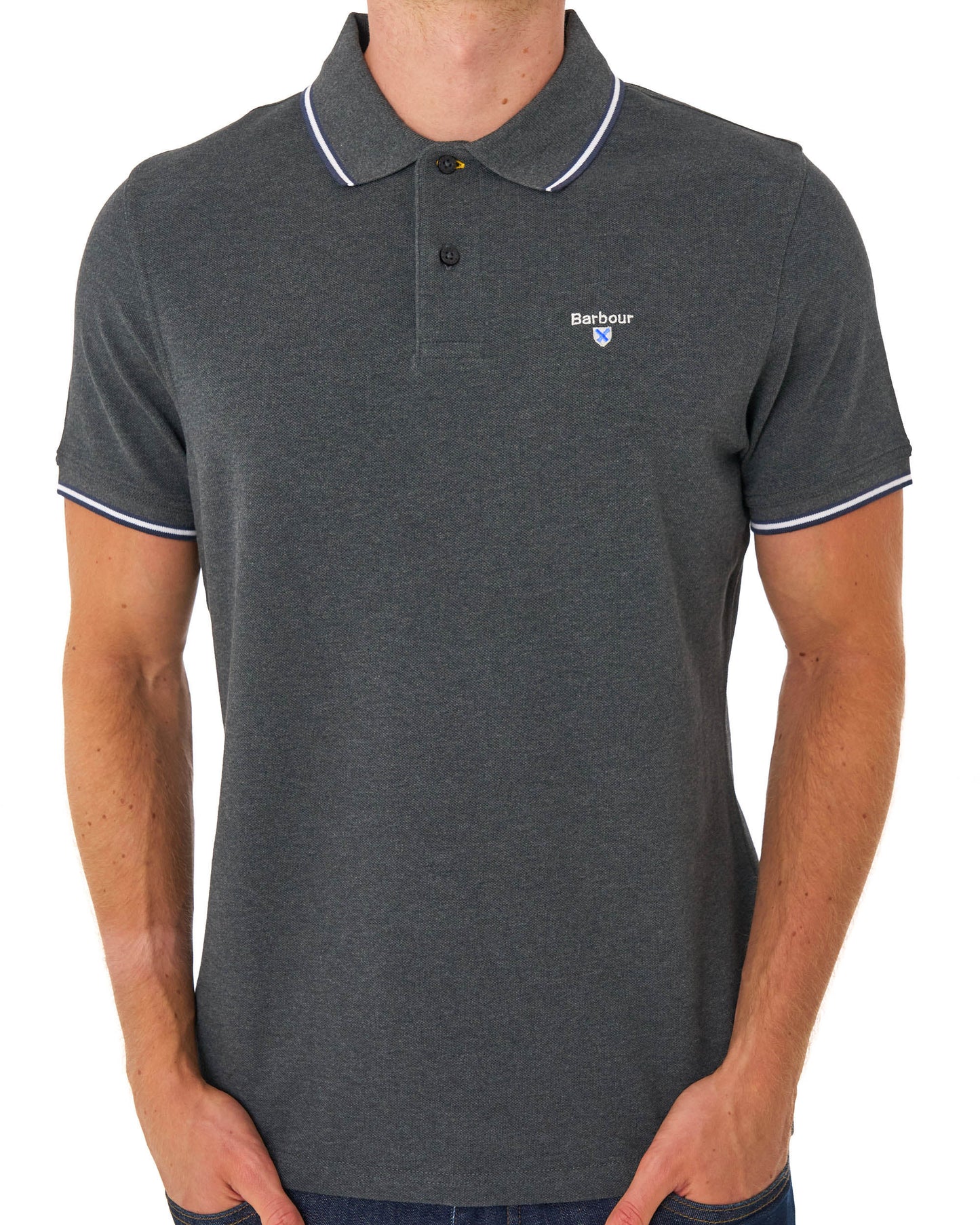 Barbour Fielding Polo Shirt Charcoal