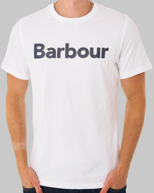 Barbour Barbour Halstow Logo T Shirt White