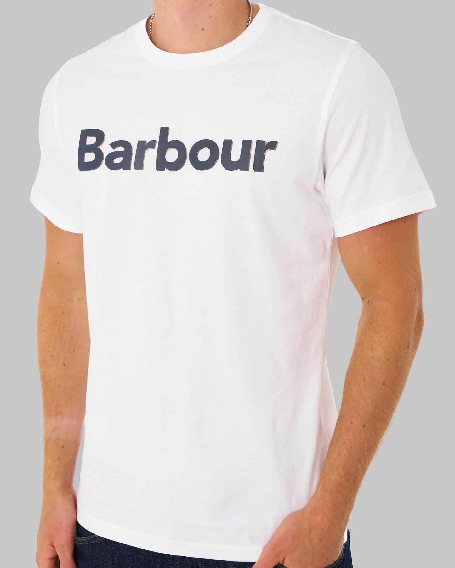 Barbour Halstow Logo T Shirt White