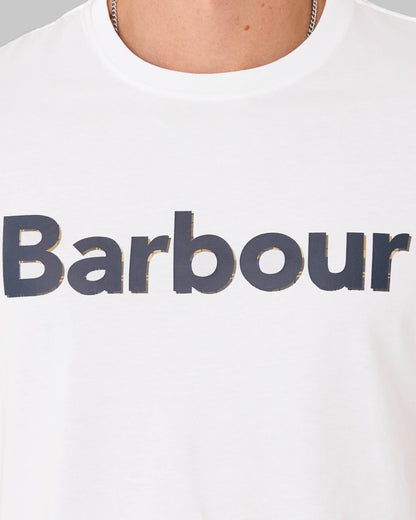 Barbour Halstow Logo T Shirt White