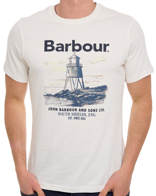 Barbour Barbour Harbourside Graphic T Shirt Whisper White