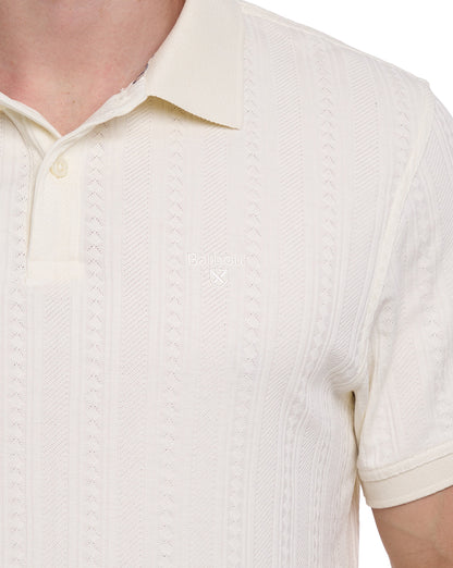 Barbour Harwell Tailored Polo Shirt Whisper White