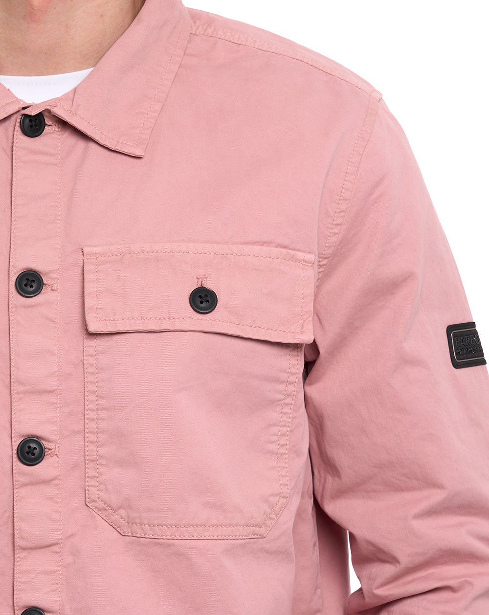 Barbour International Arlo Overshirt Dusky Pink