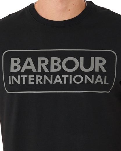 Barbour International Block Logo T Shirt Black