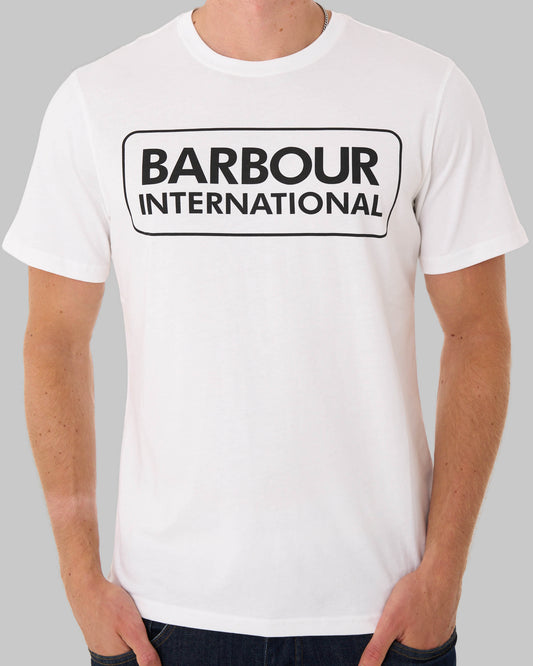 Barbour International Barbour International Block Logo T Shirt White