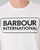 Barbour International Block Logo T Shirt White