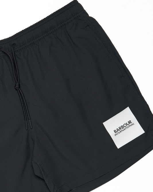 Barbour International Barbour International Block Print Swim Shorts Black