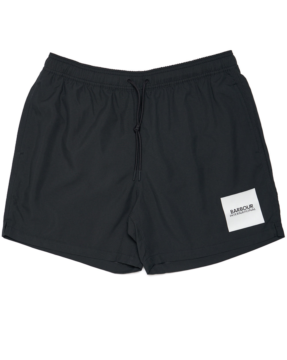 Barbour International Block Print Swim Shorts Black