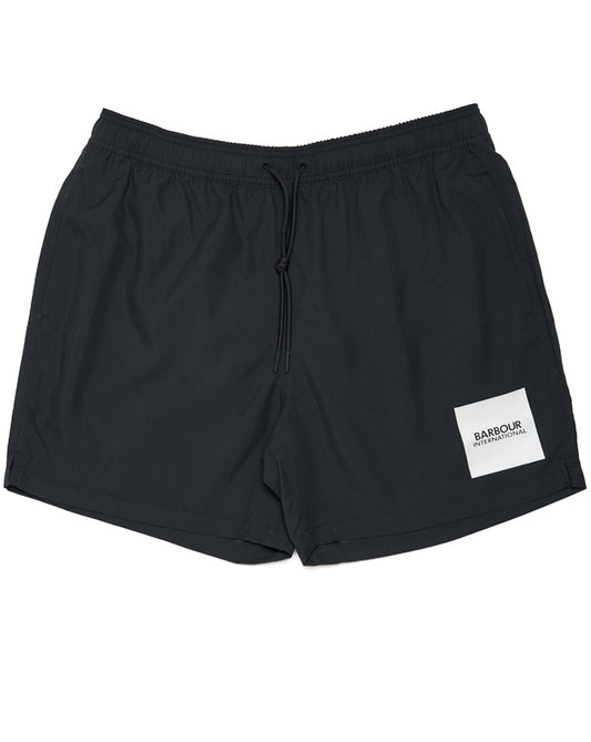 Barbour International Barbour International Block Print Swim Shorts Black