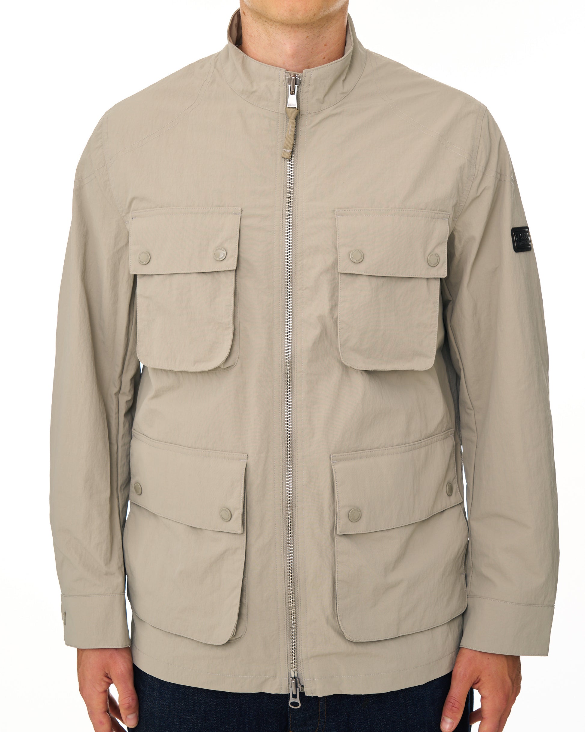 Barbour International Course Showerproof Jacket Concrete