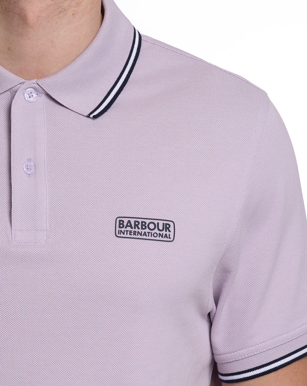 Barbour International Evan Tipped Polo Shirt Thistle