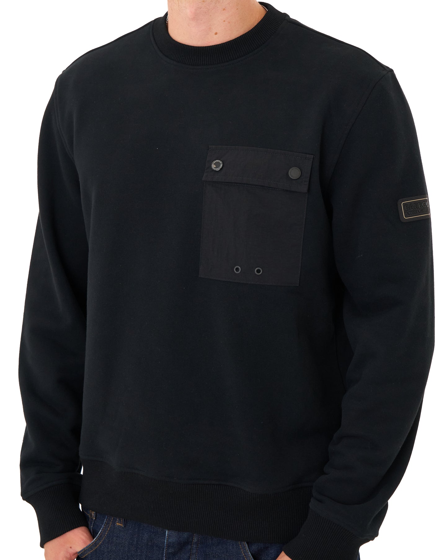 Barbour International Inline Crew Sweat Black