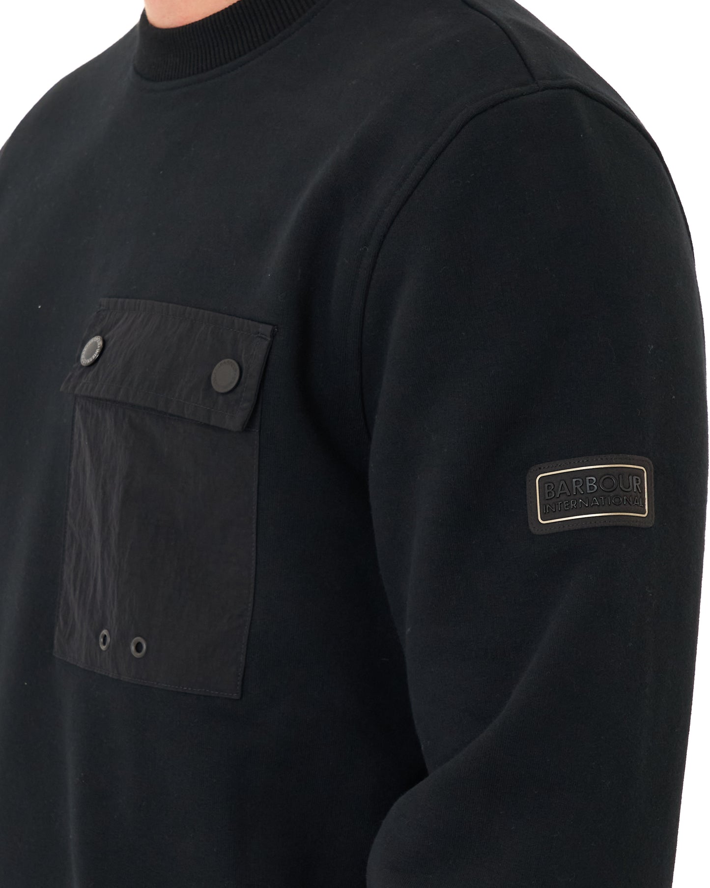 Barbour International Inline Crew Sweat Black