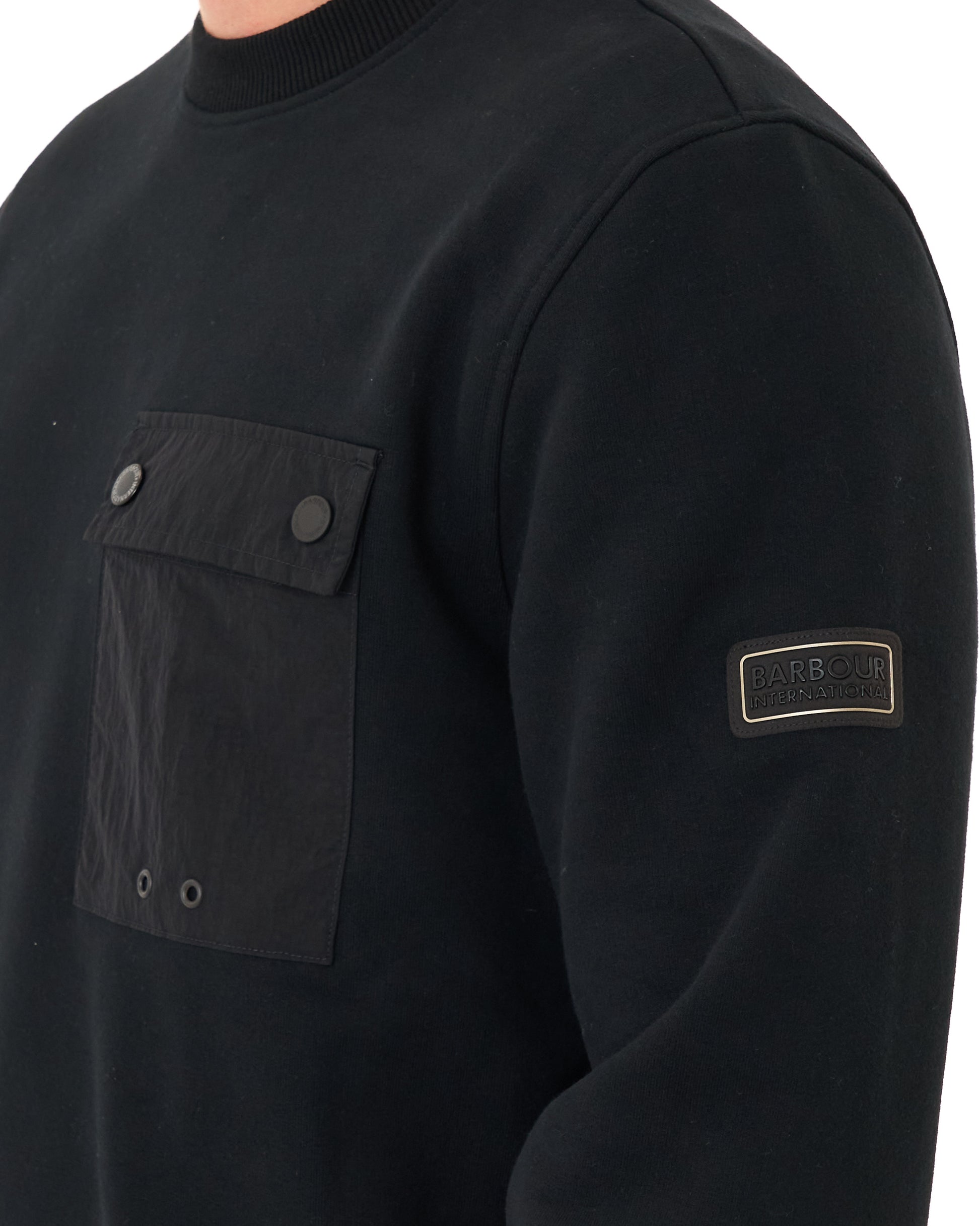 Barbour International Inline Crew Sweat Black
