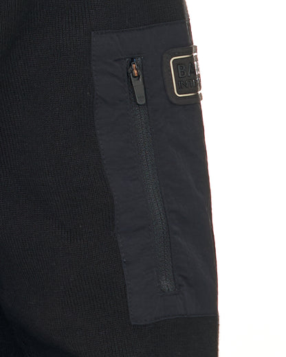 Barbour International Inline Half Zip Jumper Black