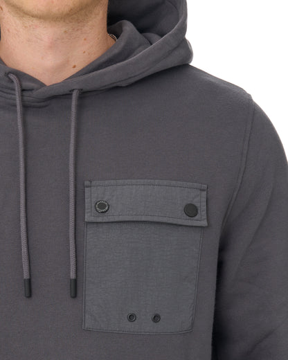 Barbour International Inline Hooded Sweatshirt Asphalt
