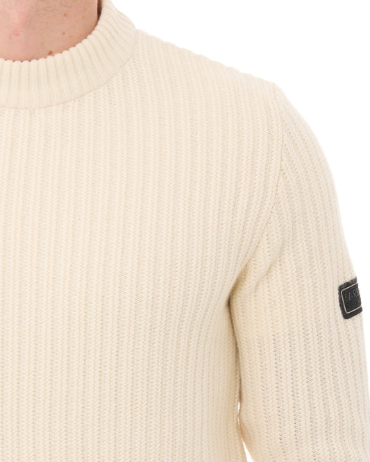 Barbour International Barbour International Oxham Crew Jumper Whisper White