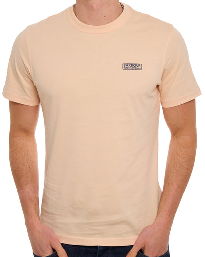 Barbour International Small Logo T Shirt Bleached Apricot