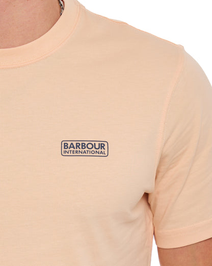 Barbour International Small Logo T Shirt Bleached Apricot